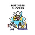 Business Success Vector Concept Color Illustration Royalty Free Stock Photo