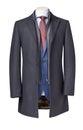 Business suit with coat with clipping path