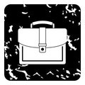 Business suitcase icon, grunge style Royalty Free Stock Photo
