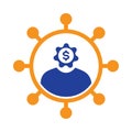 Business target client icon