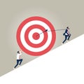 Business target and teamwork vector concept Royalty Free Stock Photo