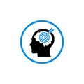 Business target person icon vector