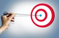 Business target success concept easy