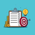 Business targeting, successful strategy, checklist and target