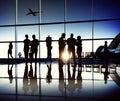 Business Team Airport Journey Travel Concept Royalty Free Stock Photo