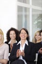 Business team applauding Royalty Free Stock Photo