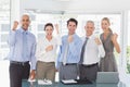 Business team celebrating a good job Royalty Free Stock Photo