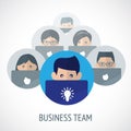 Business team emblem