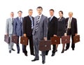 Business team formed of young business men and business women st Royalty Free Stock Photo