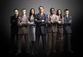 Business team formed of young businessmen Royalty Free Stock Photo