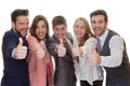 Business team group with thumbs up Royalty Free Stock Photo