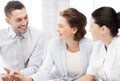 Business team having discussion in office Royalty Free Stock Photo