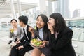 Business team having lunch Royalty Free Stock Photo