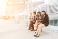 Business team having lunch Royalty Free Stock Photo