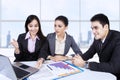 Business team having a meeting Royalty Free Stock Photo