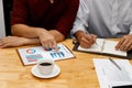 Business team meeting and discussing project plan. Businessmen discussing together in meeting room. Royalty Free Stock Photo