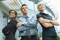 Business team posing outdoor Royalty Free Stock Photo