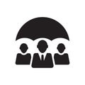 Business Team Protection Icon, Teamwork Security Icon