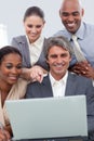 A business team showing ethnic diversity Royalty Free Stock Photo