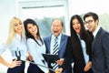 Business team with a signed contract Royalty Free Stock Photo