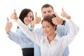 Business team with thumbs up Royalty Free Stock Photo