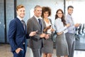 Business team using their mobile phone Royalty Free Stock Photo