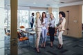 Business team of women with tablet pc computer