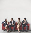 Business Team Working Break Eating Lunch Concept Royalty Free Stock Photo