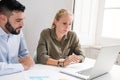 Business team working in an office