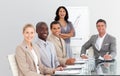 Business team working together in an office Royalty Free Stock Photo