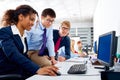 Business team young people multi ethnic teamwork Royalty Free Stock Photo