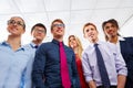 Business team young people standing multi ethnic Royalty Free Stock Photo