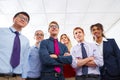 Business team young people standing multi ethnic Royalty Free Stock Photo