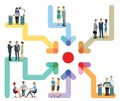 Business teams working together chart Royalty Free Stock Photo