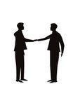 Business teamwork deal agreement partnership concept. Businessmen shaking hands together