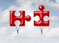 Business Teamwork Puzzle Royalty Free Stock Photo