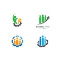 Business teamwork vector icon illustration Royalty Free Stock Photo