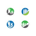 Business teamwork vector icon illustration Royalty Free Stock Photo