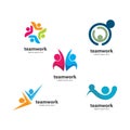 Business teamwork vector icon Royalty Free Stock Photo