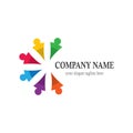 Business teamwork vector icon Royalty Free Stock Photo
