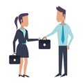 Business teamwork workers avatar Royalty Free Stock Photo