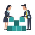 Business teamwork workers avatar Royalty Free Stock Photo