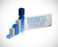 business technology graph illustration Royalty Free Stock Photo