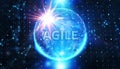 Business, Technology, Internet and network concept. Agile Software Development