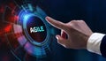 Business, Technology, Internet and network concept. Agile Software Development