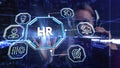 Business, Technology, Internet and network concept. Human Resources HR management recruitment employment headhunting concept Royalty Free Stock Photo