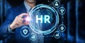 Business, Technology, Internet and network concept. Human Resources HR management recruitment employment headhunting concept Royalty Free Stock Photo