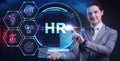 Business, Technology, Internet and network concept. Human Resources HR management recruitment employment headhunting concept Royalty Free Stock Photo