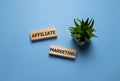 Business, Technology, Internet and network concept. Words affiliate marketing Royalty Free Stock Photo