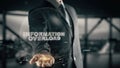 Information Overload with hologram businessman concept